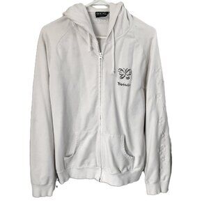 SOL Adventure Youth XXL Barbados Full Zip Hoodie White Butterfly Sleeve Spots